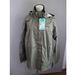 Marmot PreCip Eco Jacket XXL Vetiver Green Waterproof Rain Shell Women 46700 New